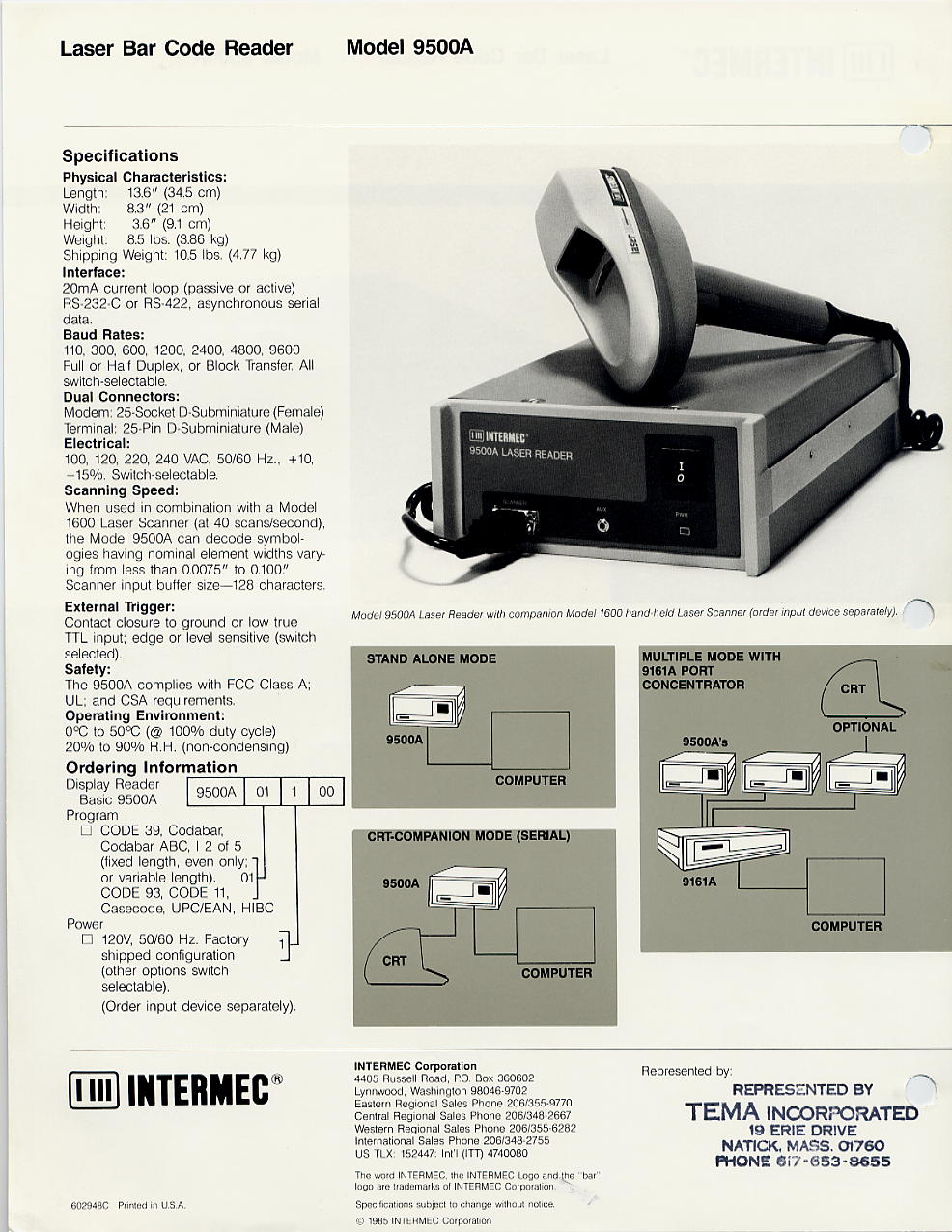 Model 9500A page 2