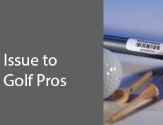 Issue to Golf Pros